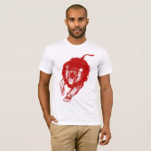 Tau du T-shirt de lions (rouge) (Devant entier)