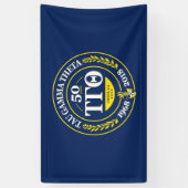 Tau Gamma Theta 3x5 Banner - 50e Jubileum (Verticaal)