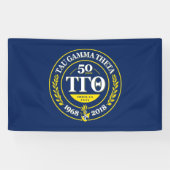Tau Gamma Theta 50e anniversaire Bannière 3x5 (Horizontal)