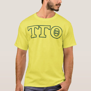 Tau Gamma Theta Letters T-shirt - Blauw overzicht