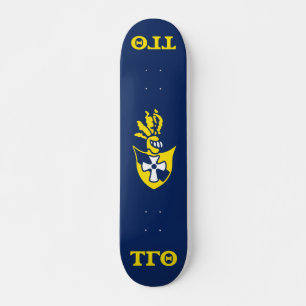 Tau Gamma Theta Skateboard - Navy avec Crest