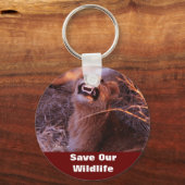 Tau heureux Sauver notre faune Porte-clés (Recto)