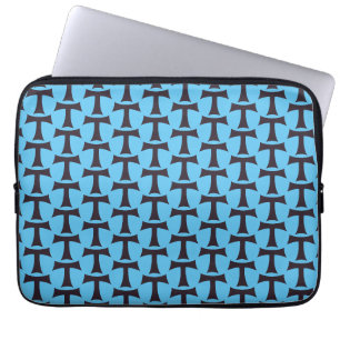 Tau-kruis Franciscaner geloofssymbool kunst Laptop Sleeve