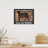 Tau Save Our Wildlife Poster (Cuisine)