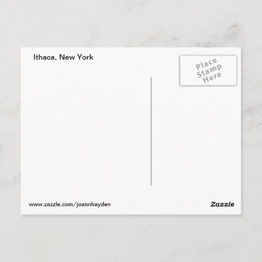 TAUGHANNOCK FALLS carte postale (Dos)