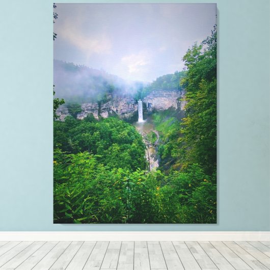 TAUGHANNOCK HERFSTEN ITHACA CANVAS PRINT (Insitu (Houten vloer))