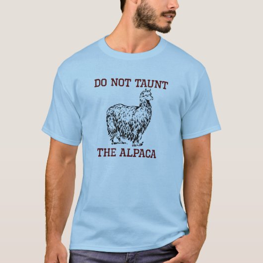 Taunt Alpaca niet T-shirt (Voorkant)