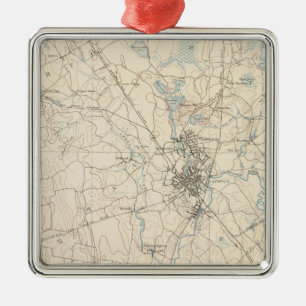 Taunton, Massachusetts Metalen Ornament
