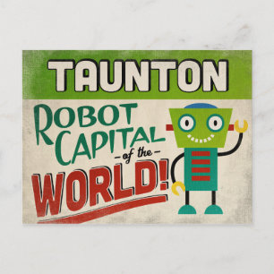 Taunton Massachusetts Robot - Funny Briefkaart
