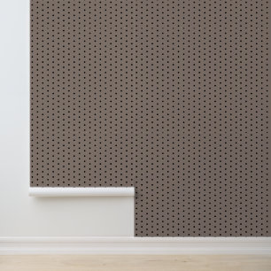 Taupe Beige Zwart Polka Dots Minimaal Eenvoudig Behang