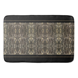 Taupe Black Marmer Stripe Badmat