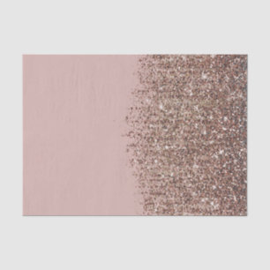 Taupe Blush Roze Rose Bronze Gold Glitter Glam Tissuepapier