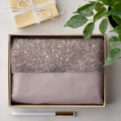 Taupe Blush Roze Rose Bronze Gold Glitter Glam Tissuepapier (Geschenk)