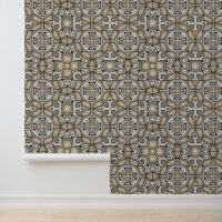 Taupe Bruin Grijs Beige Bohemian Tribe Art