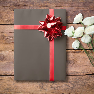 Taupe Bruin Stevige Kleur Klassiek Elegant Cadeaupapier