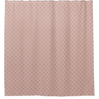 Taupe brumeux/pois rose rideau de douche