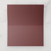Taupe Burgundy Waterverf Rozen Greenery Wedding (Binnenkant ongevouwen)