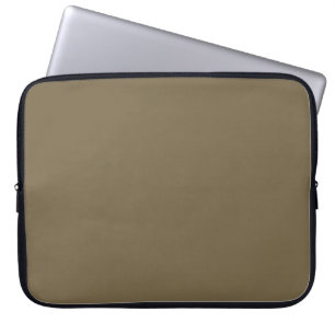 Taupe Coffee Color Background Laptop Sleeve