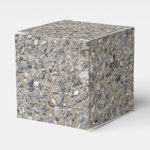Taupe Concrete Cement Blue Aggregate Sidewalk Bedankdoosjes