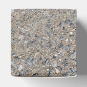 Taupe Concrete Cement Blue Aggregate Sidewalk Bedankdoosjes (Bovenkant)