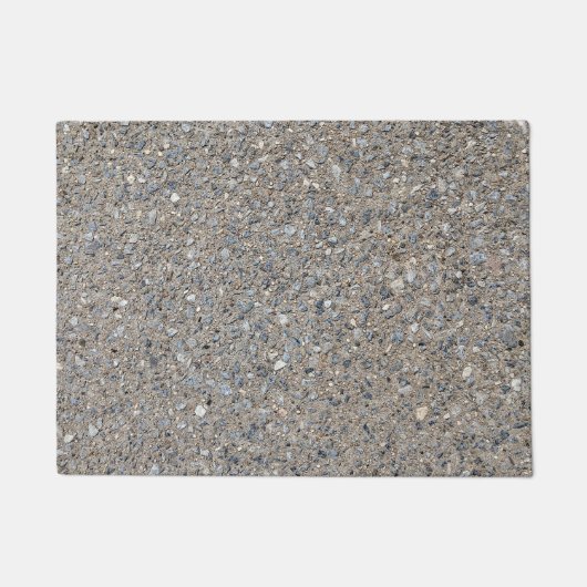 Taupe Concrete Cement Blue Aggregate Sidewalk Deurmat (Voorkant)