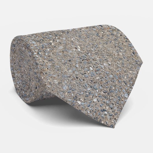 Taupe Concrete Cement Blue Aggregate Sidewalk Stropdas (Opgerold)