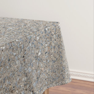 Taupe Concrete Cement Blue Aggregate Sidewalk Tafelkleed