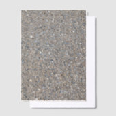 Taupe Concrete Cement Blue Aggregate Sidewalk Vellum Uitnodigingen (Offset)