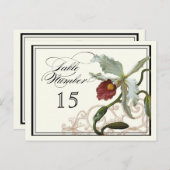 Taupe de l'orchidée de Cattleya - Numéro de carte (Devant / Derrière)