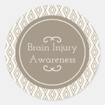 Taupe Diamond Patroon Hersenletsel Bewustzijn