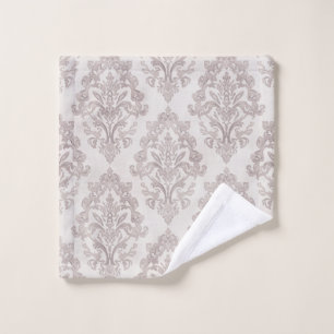 Taupe doux damas aquarelle floral classique