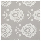Taupe en Ivory Damask Pattern Fabric Stof (Swatch)