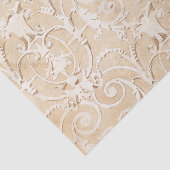 Taupe en White Damask Tissuepapier (Detail)