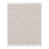 Taupe en White modern Abstract geometrisch ontwerp Tafelkleed (Voorkant)