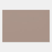 Taupe Feuilles de papier enveloppant couleur solid (Devant 2)
