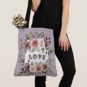 Taupe Floral Bouquet of Love Mode Tas (Dichtbij)