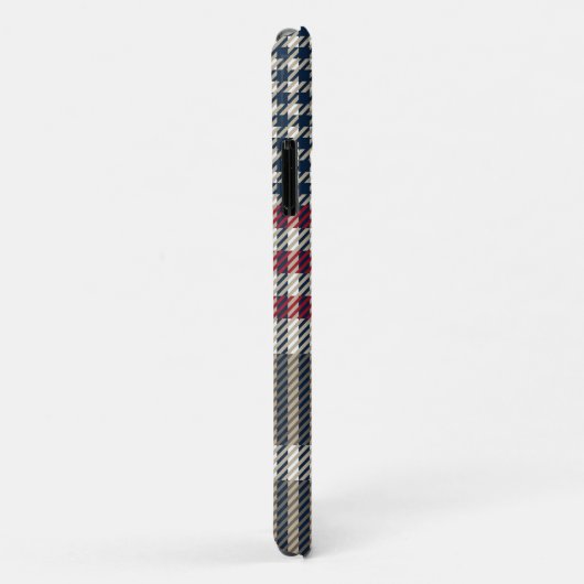 Taupe Glen Check Pset Patroon Case-Mate iPhone Case (Achterkant/rechts)