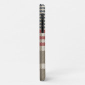 Taupe Glen Check Pset Patroon Case-Mate iPhone Case (Achterkant/links)
