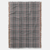 Taupe Grey Red Tartan Pset Deken (Voorkant Verticaal)