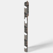 Taupe Grijs Bruin Zwart Mideeuw Pixelpatroon Case-Mate iPhone Case (Achterkant / Rechts)
