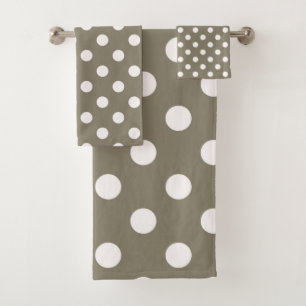Taupe les Pois Brown et blanc