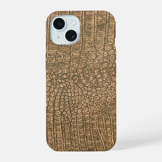 Taupe moderne Croc Cuir Texture (Verso)