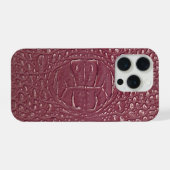 Taupe moderne Croc Cuir Texture (Verso Horizontal)