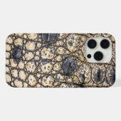 Taupe moderne Croc Cuir Texture (Verso Horizontal)