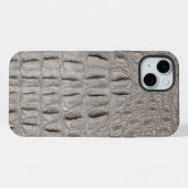 Taupe moderne Croc Cuir Texture (Verso Horizontal)