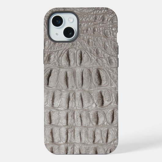 Taupe moderne Croc Cuir Texture (Verso)