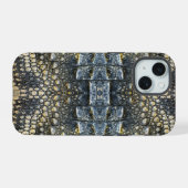 Taupe moderne Croc Cuir Texture (Verso Horizontal)