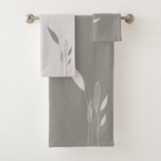 Taupe moderne et grands Feuilles