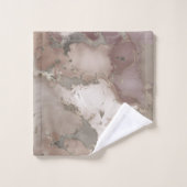 Taupe palette encre et or abstrait (Gant de toilette)