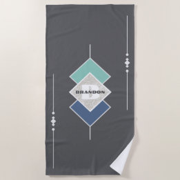 Taupe personnalisée Elégant Serviette de plage